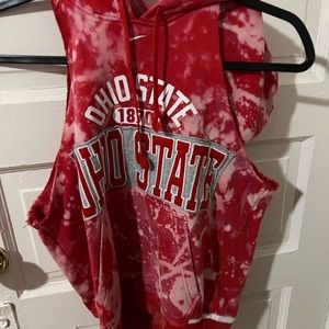 Ohio State custom cropped nike sweatshirt